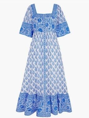 Pink City Prints Ocean Mix Massie Maxi Dress Tuckernuck Size Small